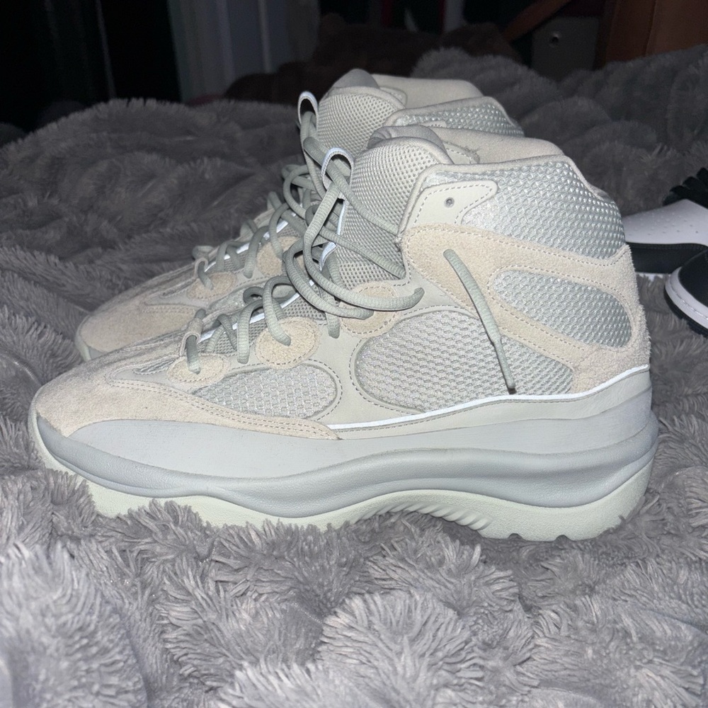 Neutral Platform High-Top Sneakers for Women